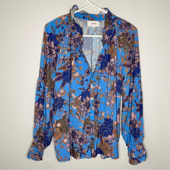 XiRENA Emilia Top in Cerulean Medley Size S - Picture 4 of 8